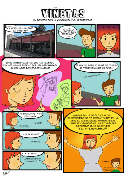 Cómic realizado por Ernestina Hernández para difundir este evento