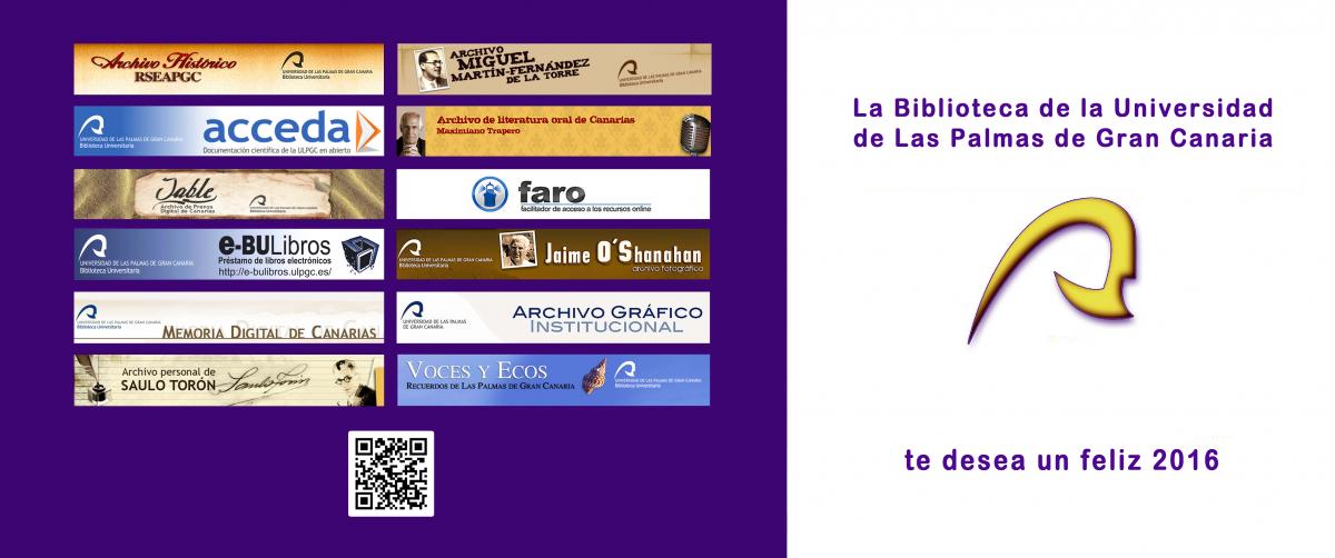 Tarjeta de felicitación de la bulpgc