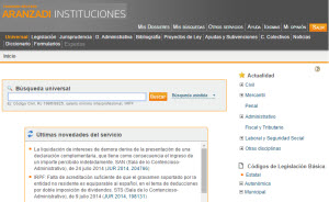 Accede al portal Aranzadi Digital [nueva ventana]