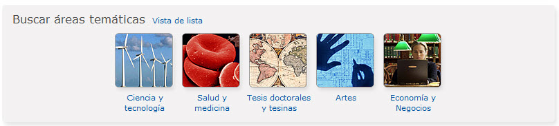 Pantalla de inicio en la nueva plataforma de ProQuest