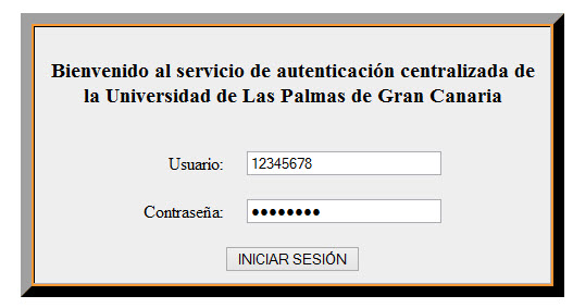 Servicio de autenticación centralizada de la ULPGC