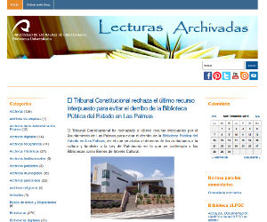 Vista de la página de inicio del blog Lecturas archivadas