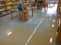 Vista suelo inundado sala -s