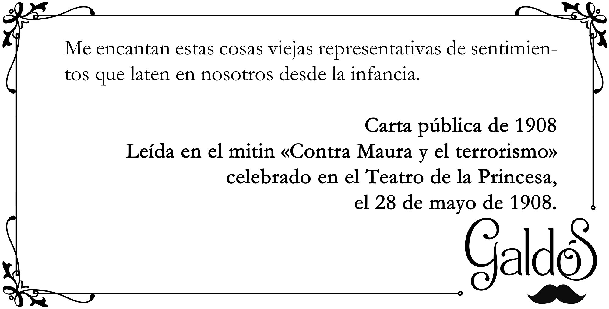 Frase Carta pública 1908