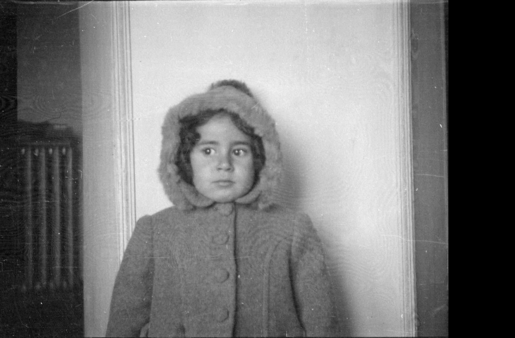 Alicia Girón García en su niñez