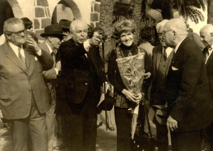 Josefina de la Torre en el Pueblo Canario
