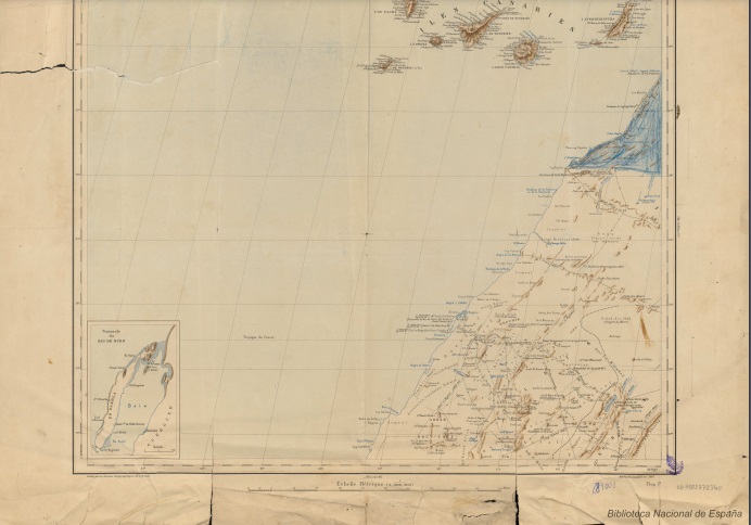 Mapa de la Biblioteca Digital Hispánica