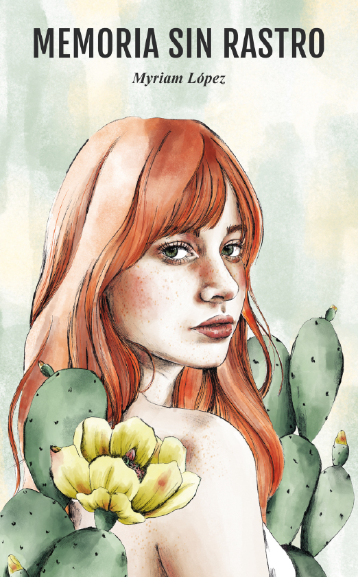 Dibujo de mujer con pelo rojo