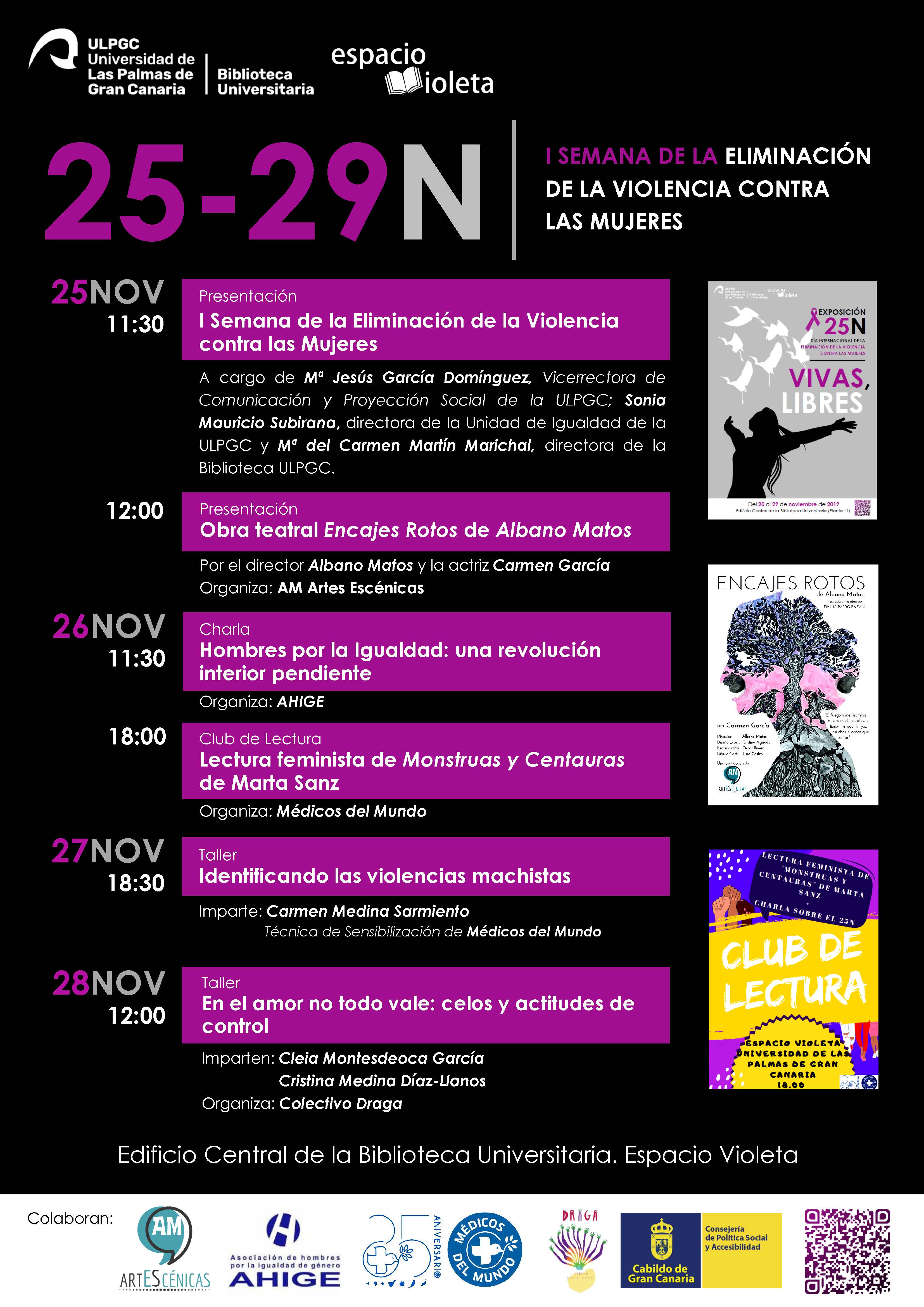 Programa I Semana de la Eliminación de la Violencia contra las Mujeres