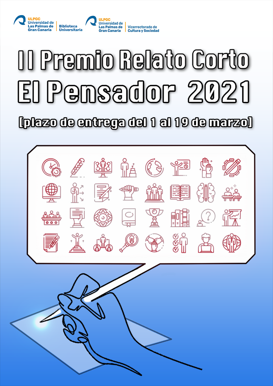 Cartel del II Premio de Relato Corto El Pensador