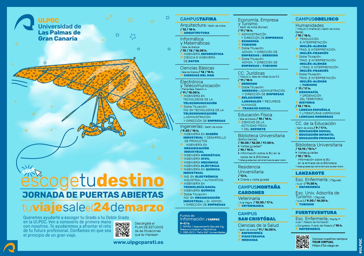 Cartel de la Jornada de Puertas Abiertas 2022