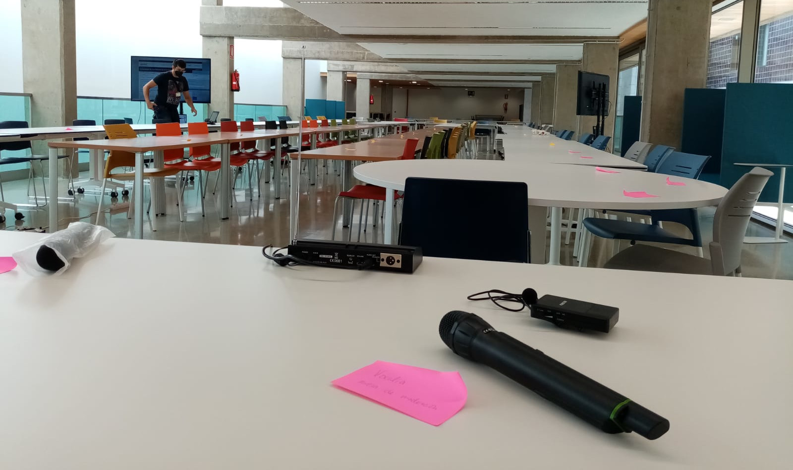 Vista de la sala de la Biblioteca que acoge la Asamblea de la CREUP