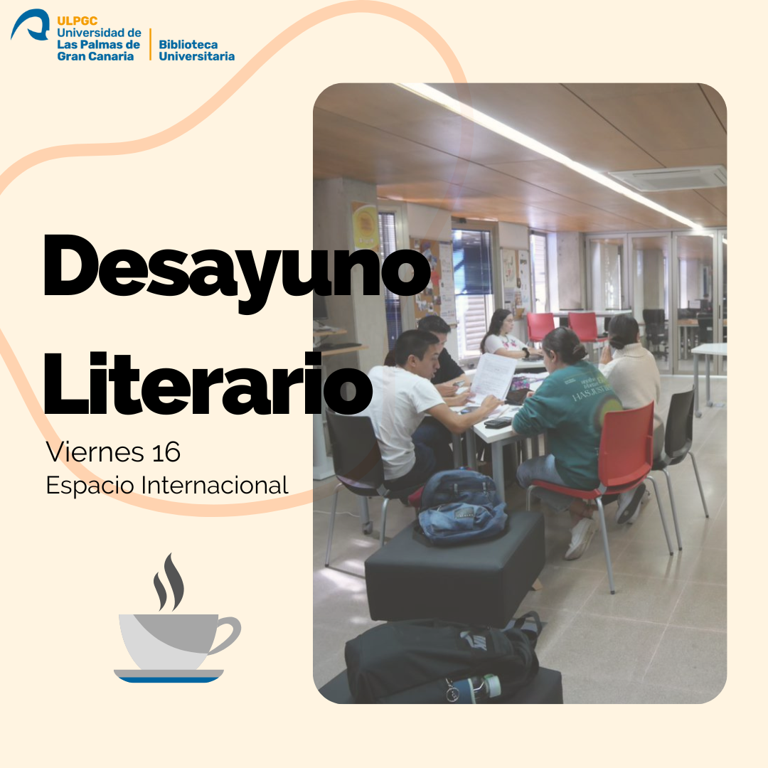 Desayuno literario con imagen de personas estudiando en el Espacio Internacional