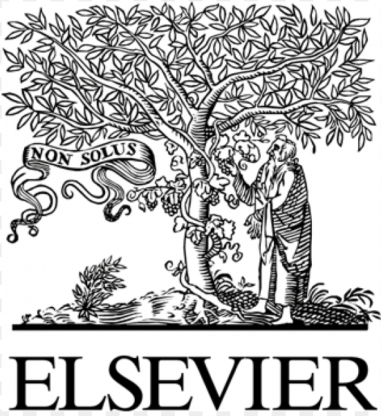 Logo de Elsevier: árbol de la ciencia con sabio al pie y lema Non solus