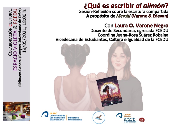 Dos mujeres apoyan su mano en el hombro de la otra. Un libro entre las dos